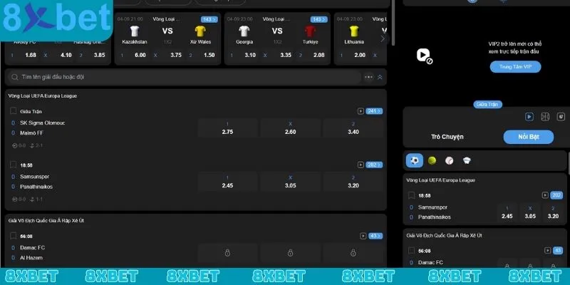 Giới thiệu tổng quan về sảnh thể thao 8xbet